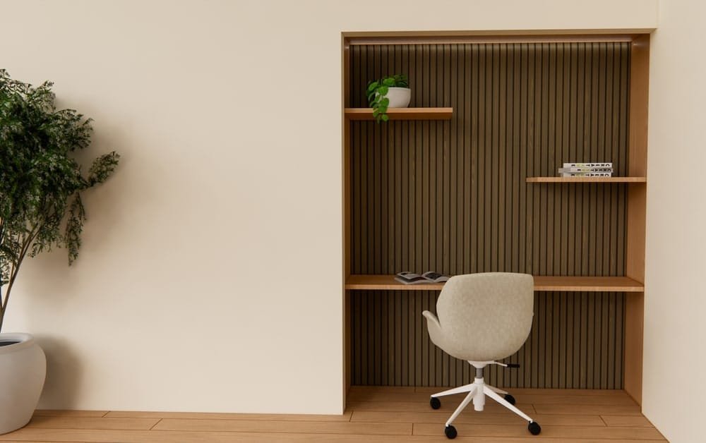 Akoestische panelen bij het bureau alle mogelijkheden