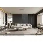 Marmeren wandpaneel plaat - Marmo Dark Grey Ston - 280 x 122 x 0.5cm 2